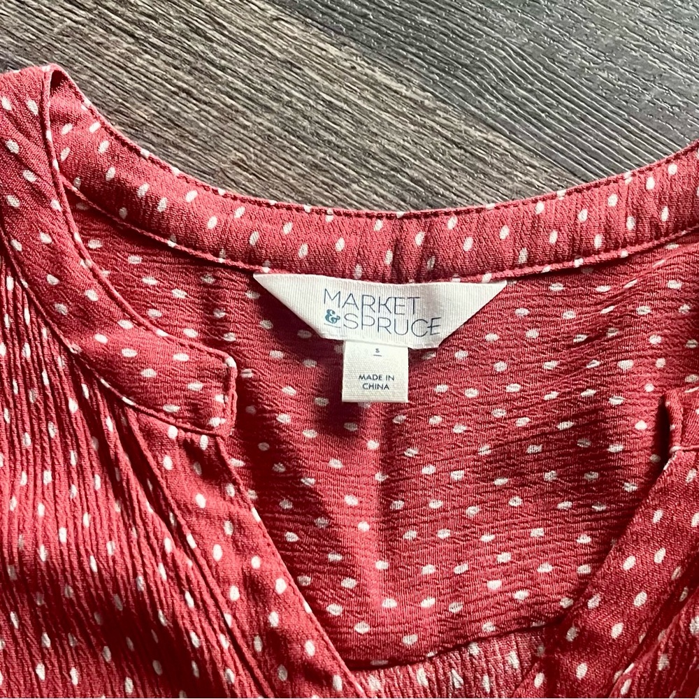 Market & Spruce top - 3/4 length - size small - Picture 3 of 8